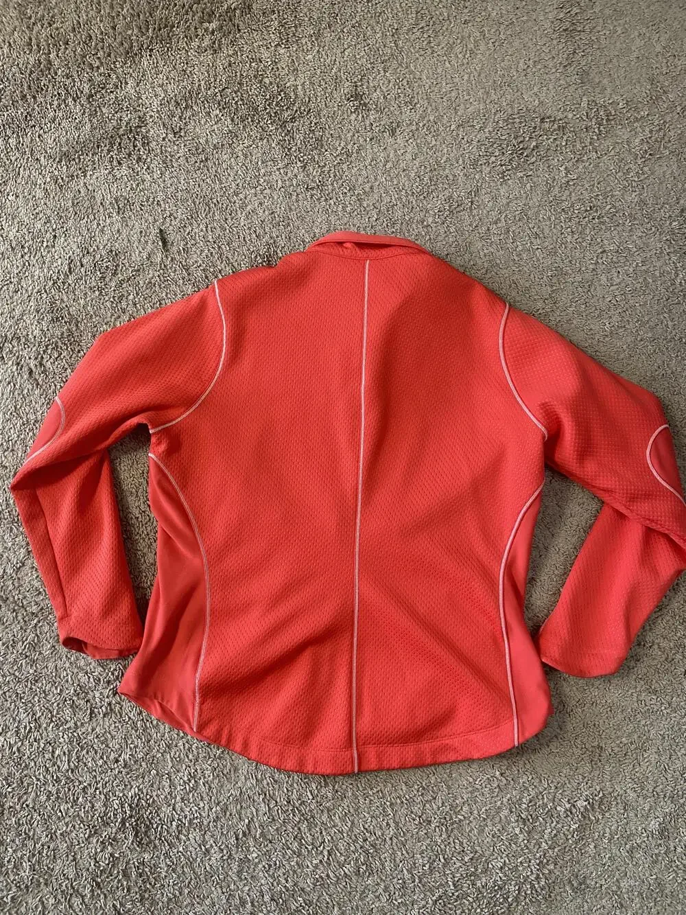 Nike Golf Jacket Womens XL Orange Therma-FIT Full Zip Fleece Lined Golf Outdoor